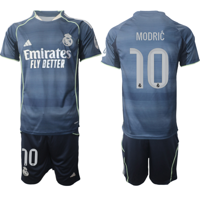 Men 2025-2026 Club Real Madrid away Blue #10 Soccer Jersey